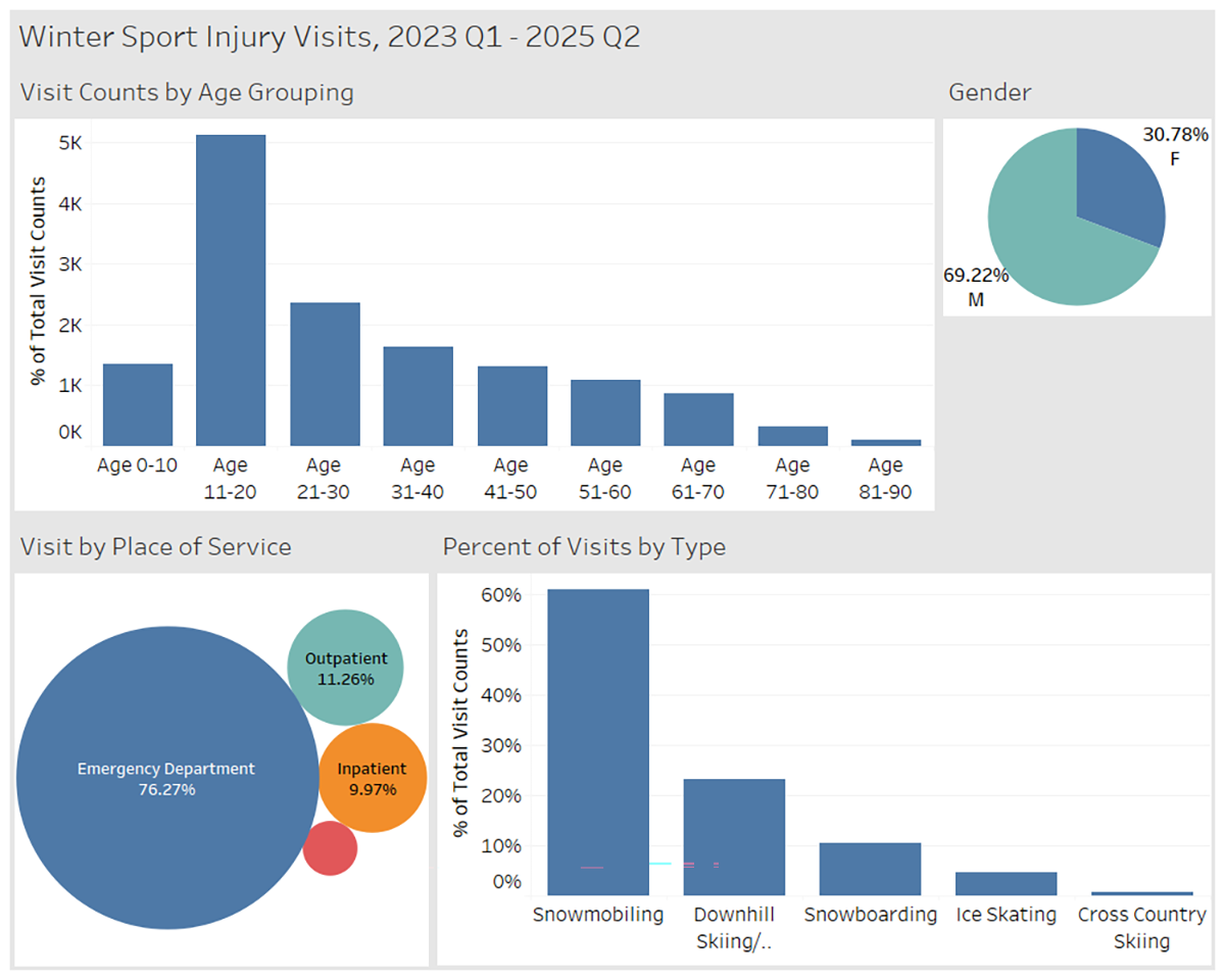 Winter injuries dashboard