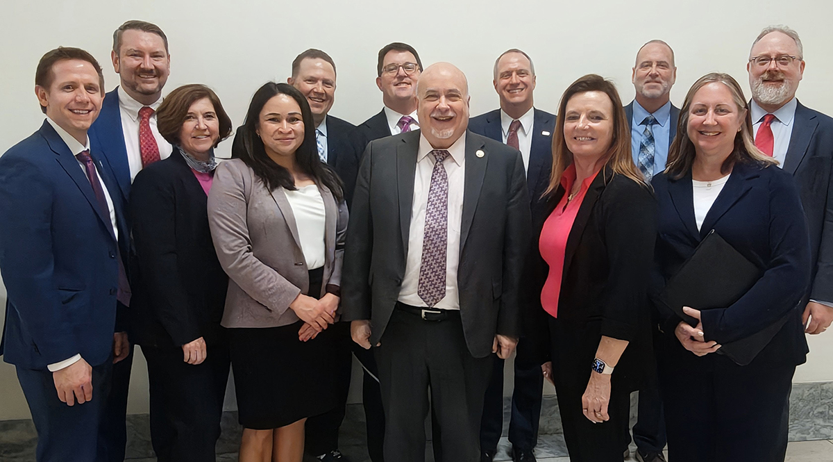 WHA and hospital leaders with Rep. Mark Pocan